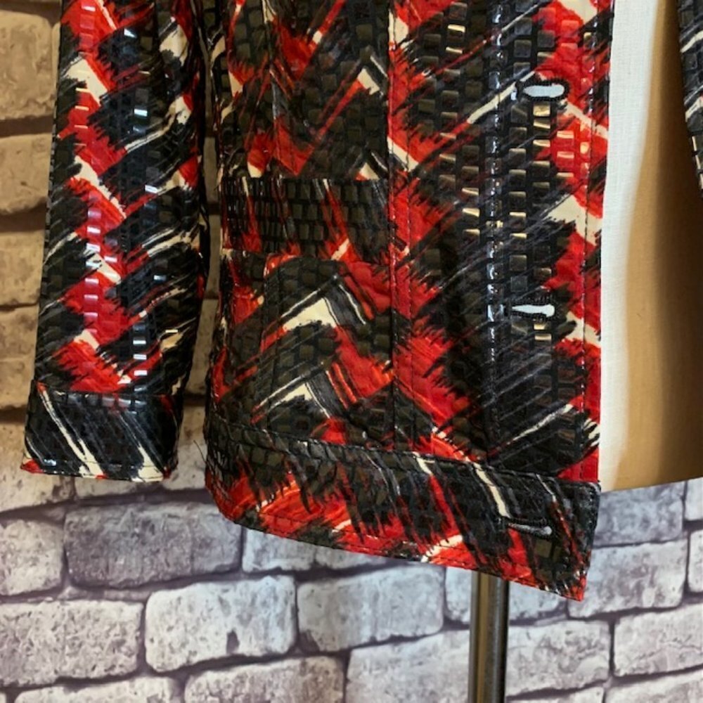 Ruby Rd 3/4 Sleeve Shiny Jacket Size 12P - Picture 3 of 9